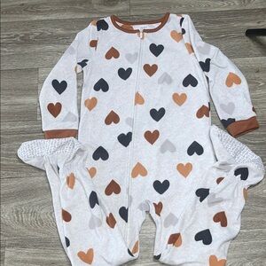Carter's Multicolor Heart Footie One Piece